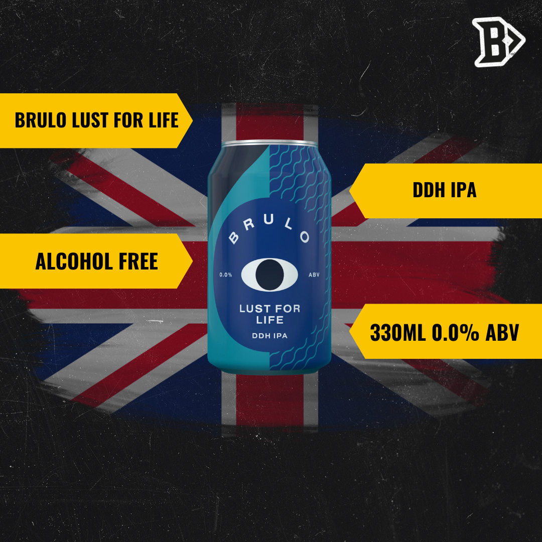 Brulo LUST FOR LIFE British Alcohol Free DDH IPA 330ml Cans - ABV: 0.0% (12 Pack) - BEERHUNTER