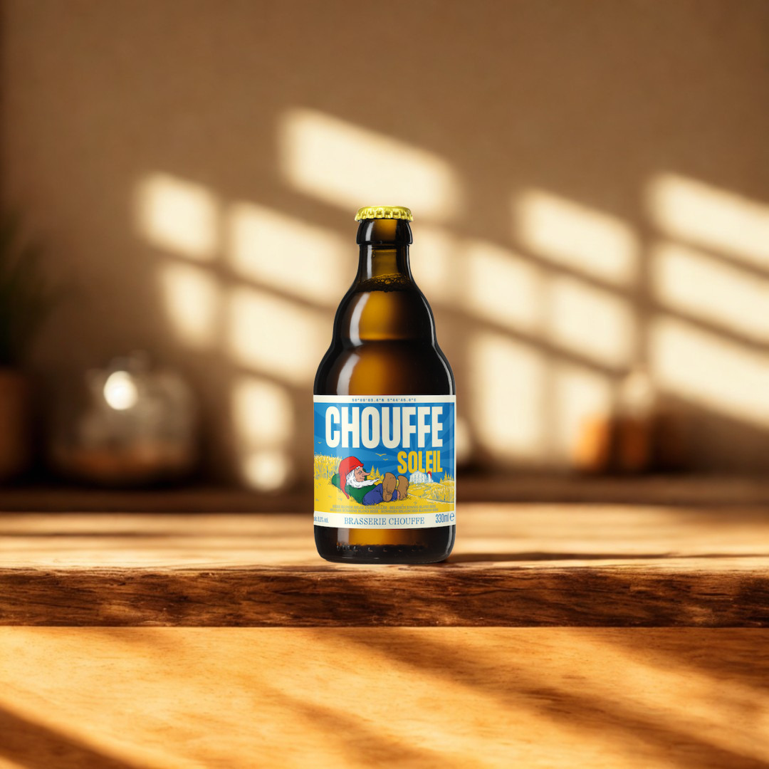 Chouffe Soleil Belgian Blonde Ale 330ml Bottles – 6.0% ABV (8 Pack)