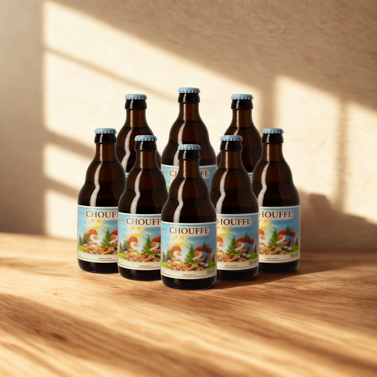 Chouffe Soleil Belgian Blonde Ale 330ml Bottles – 6.0% ABV (8 Pack)