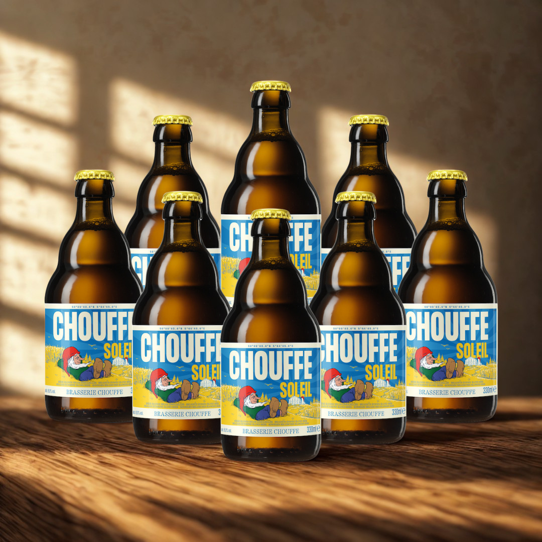 Chouffe Soleil Belgian Blonde Ale 330ml Bottles – 6.0% ABV (8 Pack)