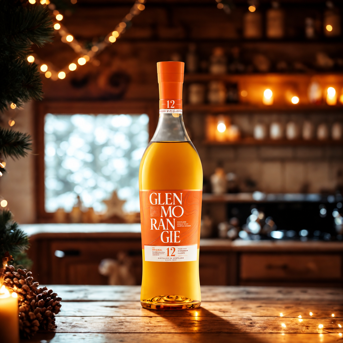 Merry Christmas Glenmorangie Single Scotch Whiskey Set - 40% ABV