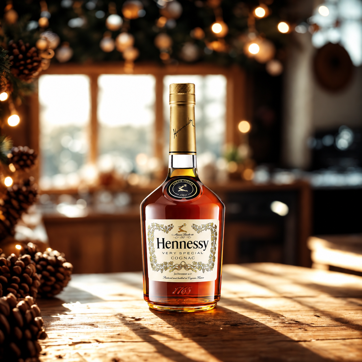 Merry Christmas Hennessy Very Special Cognac gift set - 40% ABV - 70cl