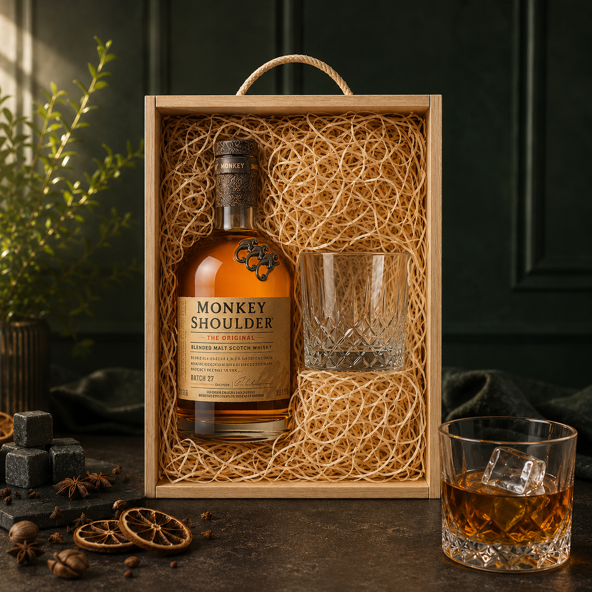 Best Dad Whisky Gift Set with Glass – Premium Whisky Selection 70cl