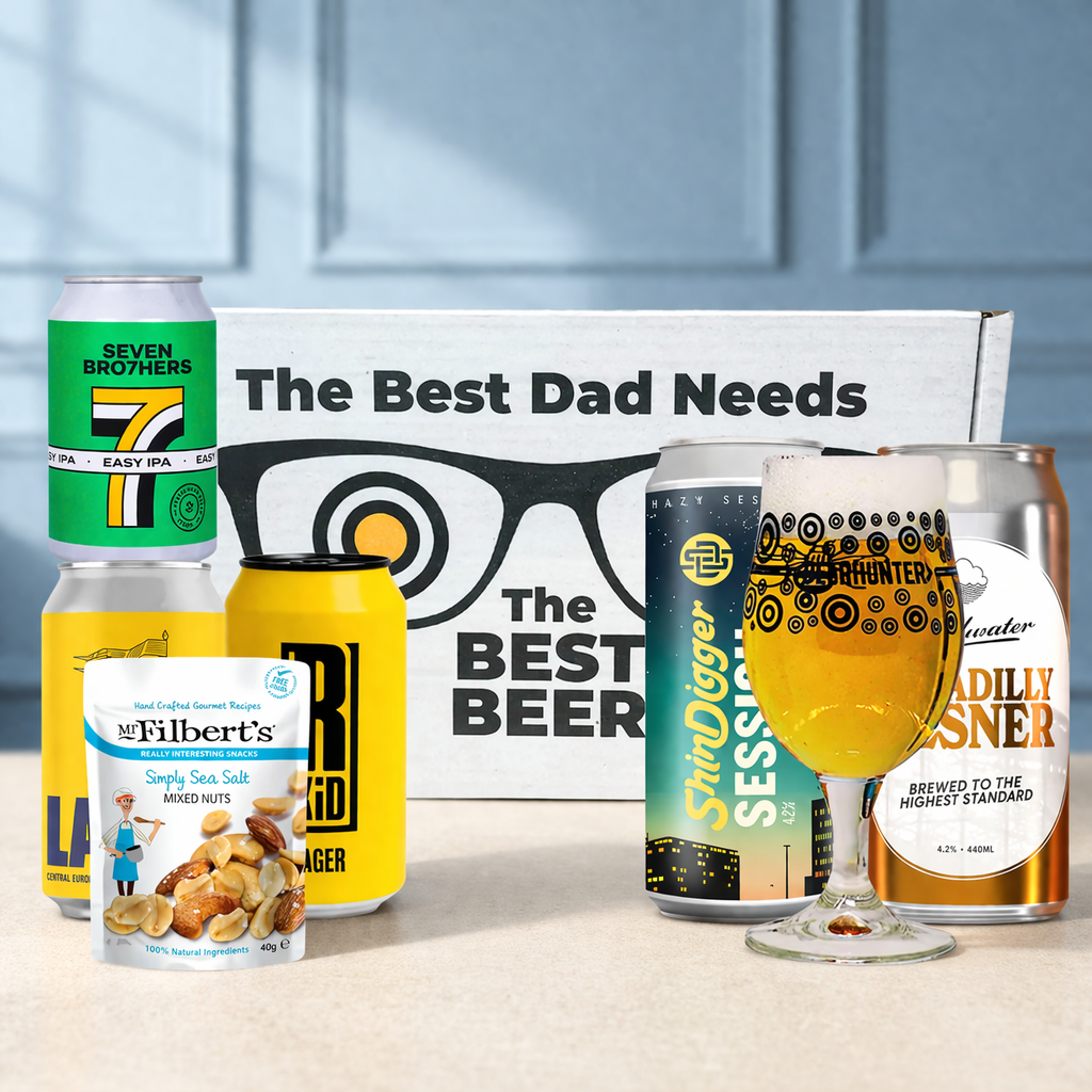 Manchester Craft Beer 'Best Dad' 5 Can Gift Pack with Glass