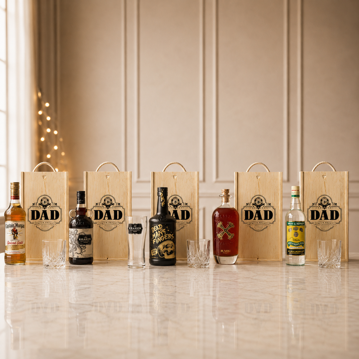 Best Dad Rum Gift Set with Glass – Premium Rum Selection 70cl