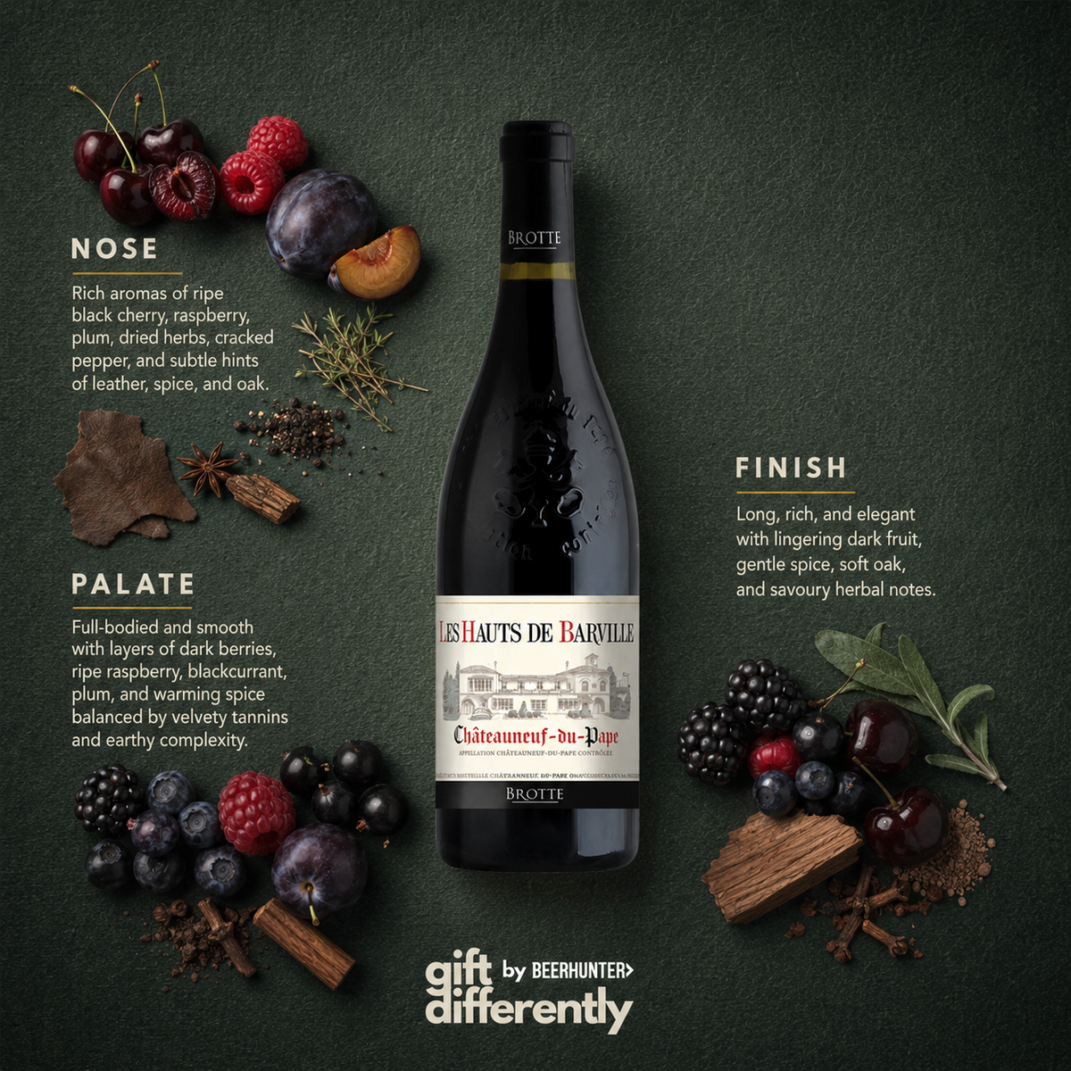 Personalised Chateauneuf Du Pape Red Wine Gift Set (2 x 75cl)