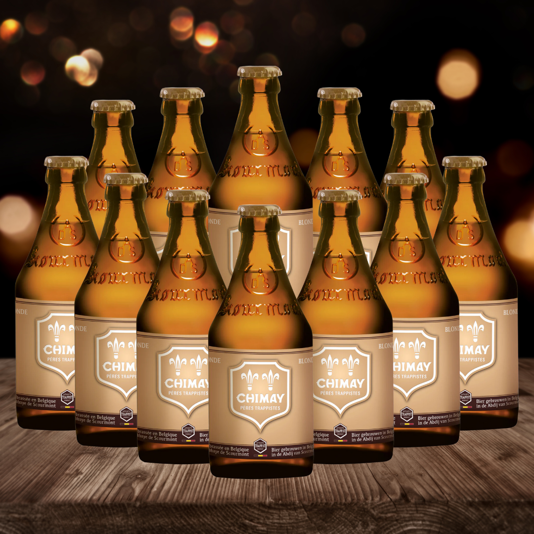 Chimay Gold Belgian Trappist Blonde 330ml Bottles - 4.8% ABV (12 Pack) - BEERHUNTER