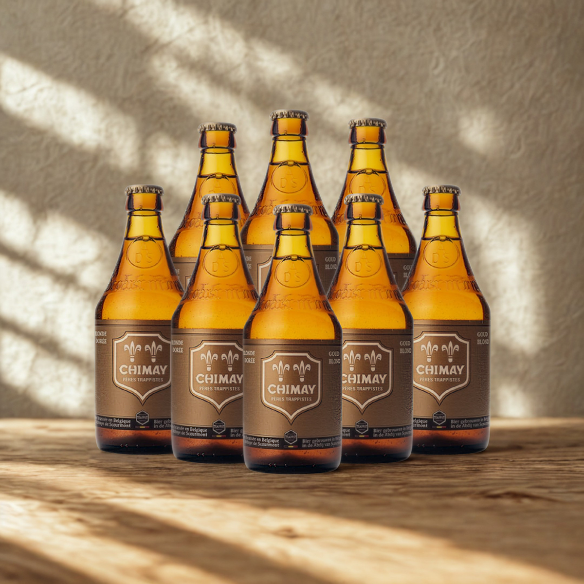 Chimay Gold Belgian Trappist Blonde 330ml Bottles - 4.8% ABV (Multipack)