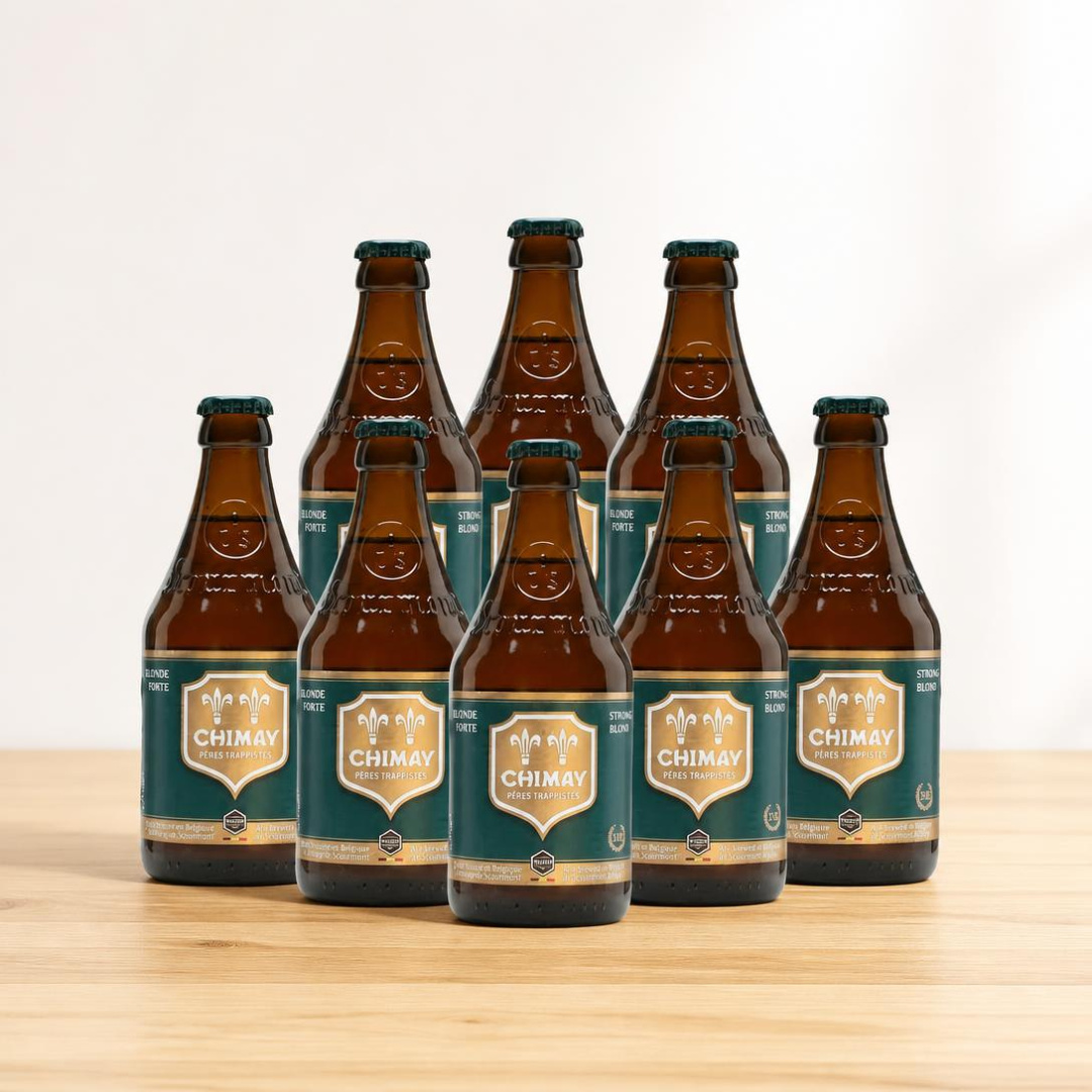 Chimay Green 150 Belgian Trappist Blonde 330ml Bottles - 10.0% ABV (Multipack)