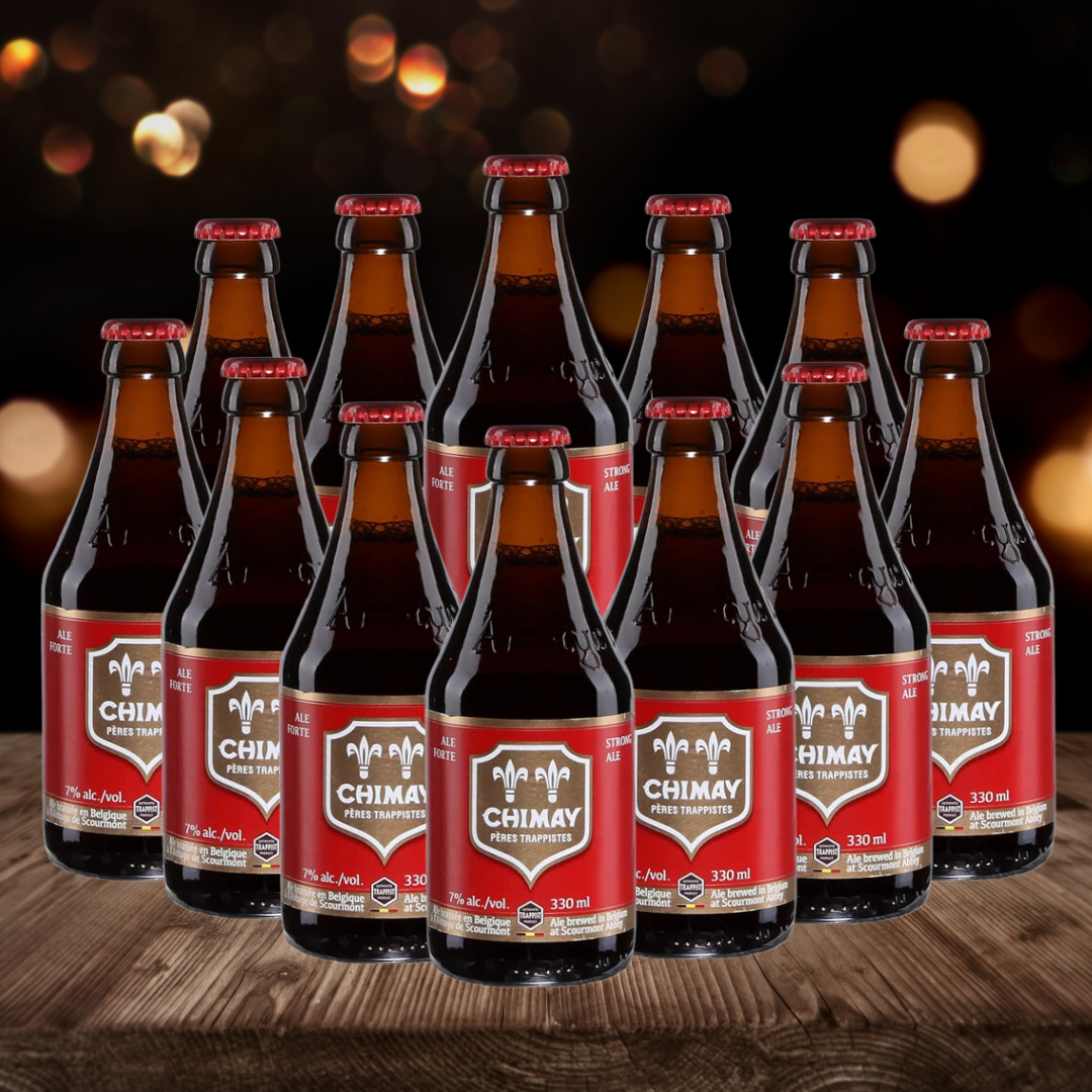 Chimay Red Belgian Trappist Dubbel 330ml Bottles - 7.0% ABV (12 Pack) - BEERHUNTER