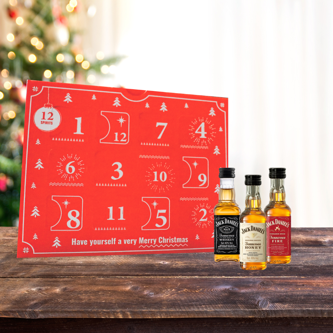12 Whiskeys of Christmas Jack Daniel’s Advent Calendar 2026 – Tennessee Whiskey Miniature Gift Set (12 x 5cl)