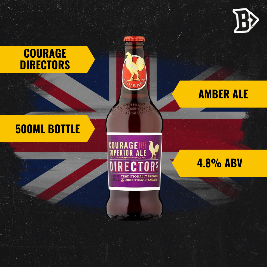 Courage Directors Amber Ale 500ml Bottles - 4.8% ABV (12 Pack) - BEERHUNTER