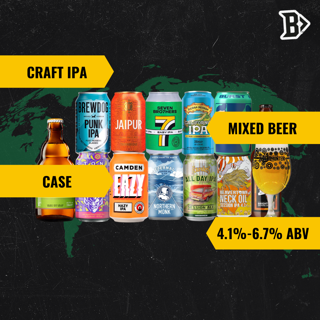 Craft IPA Mixed Beer Case with Beerhunter Glass (12 Pack) - BEERHUNTER