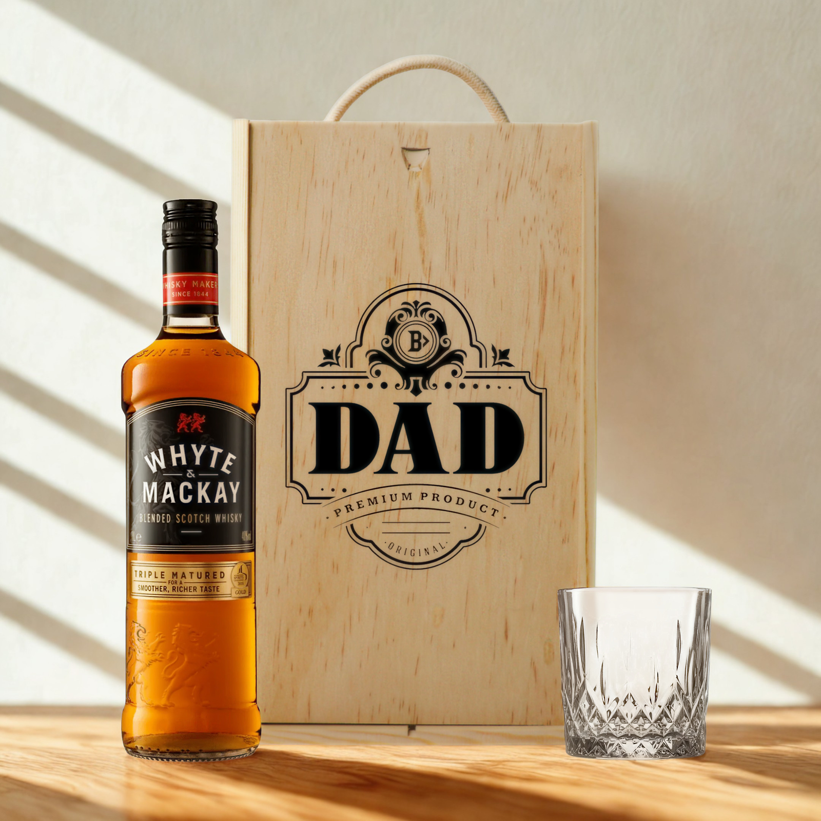 Best Dad Whisky Gift Set with Glass – Premium Whisky Selection 70cl