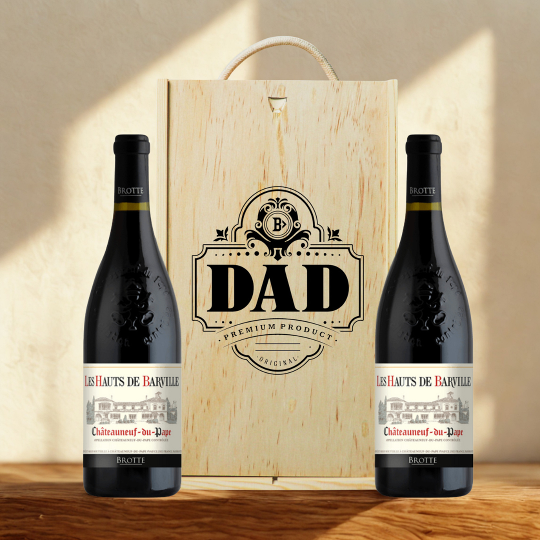 Best Dad Wine Gift Set – Premium Red &amp; White Wine Selection