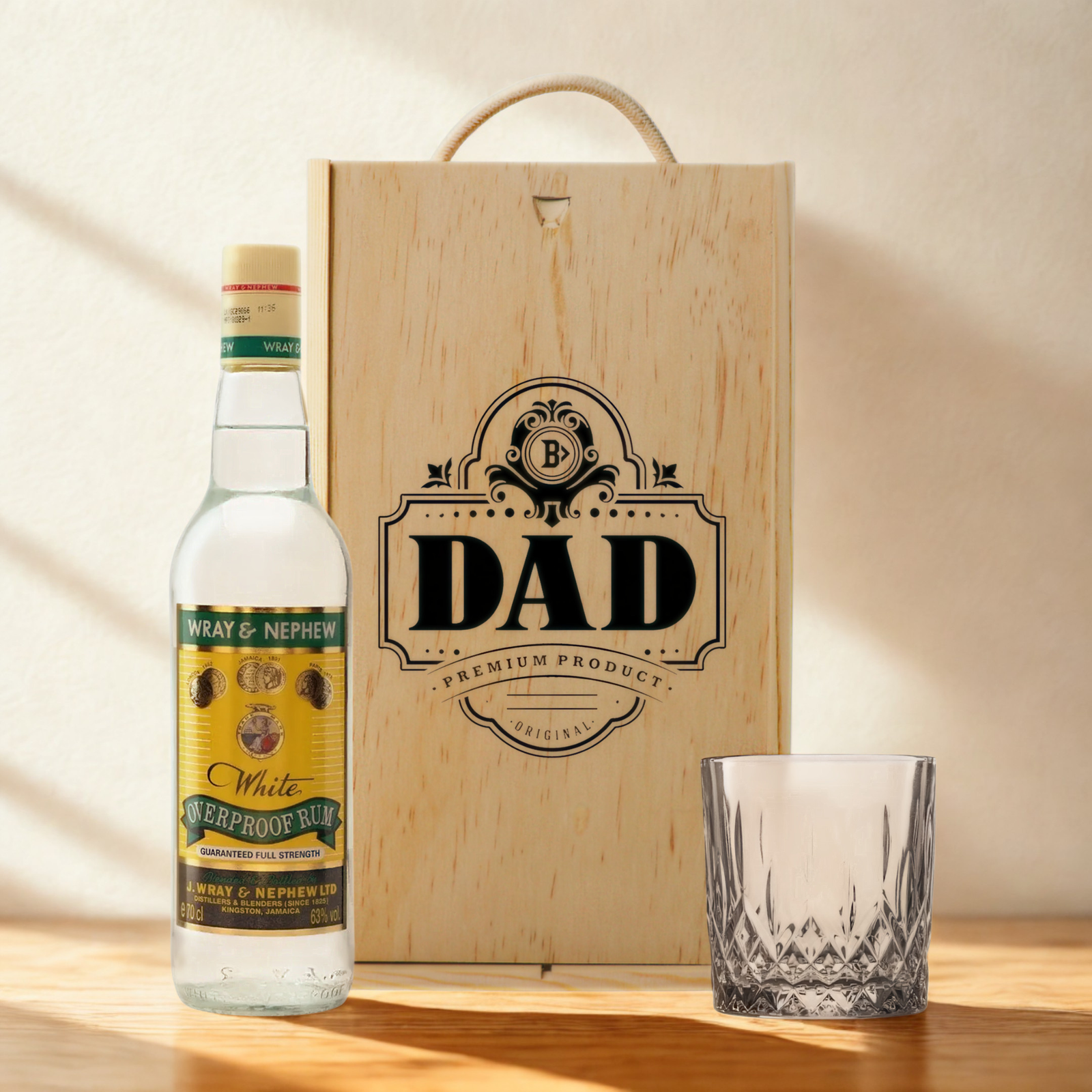 Best Dad Rum Gift Set with Glass – Premium Rum Selection 70cl
