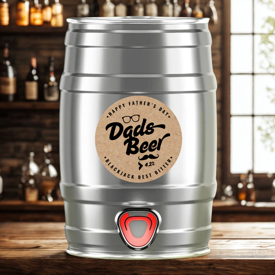 Father's Day Dads Beer Limited Edition Blackjack Brewery Best Bitter Mini Keg - 4.2% ABV (5 Litre)