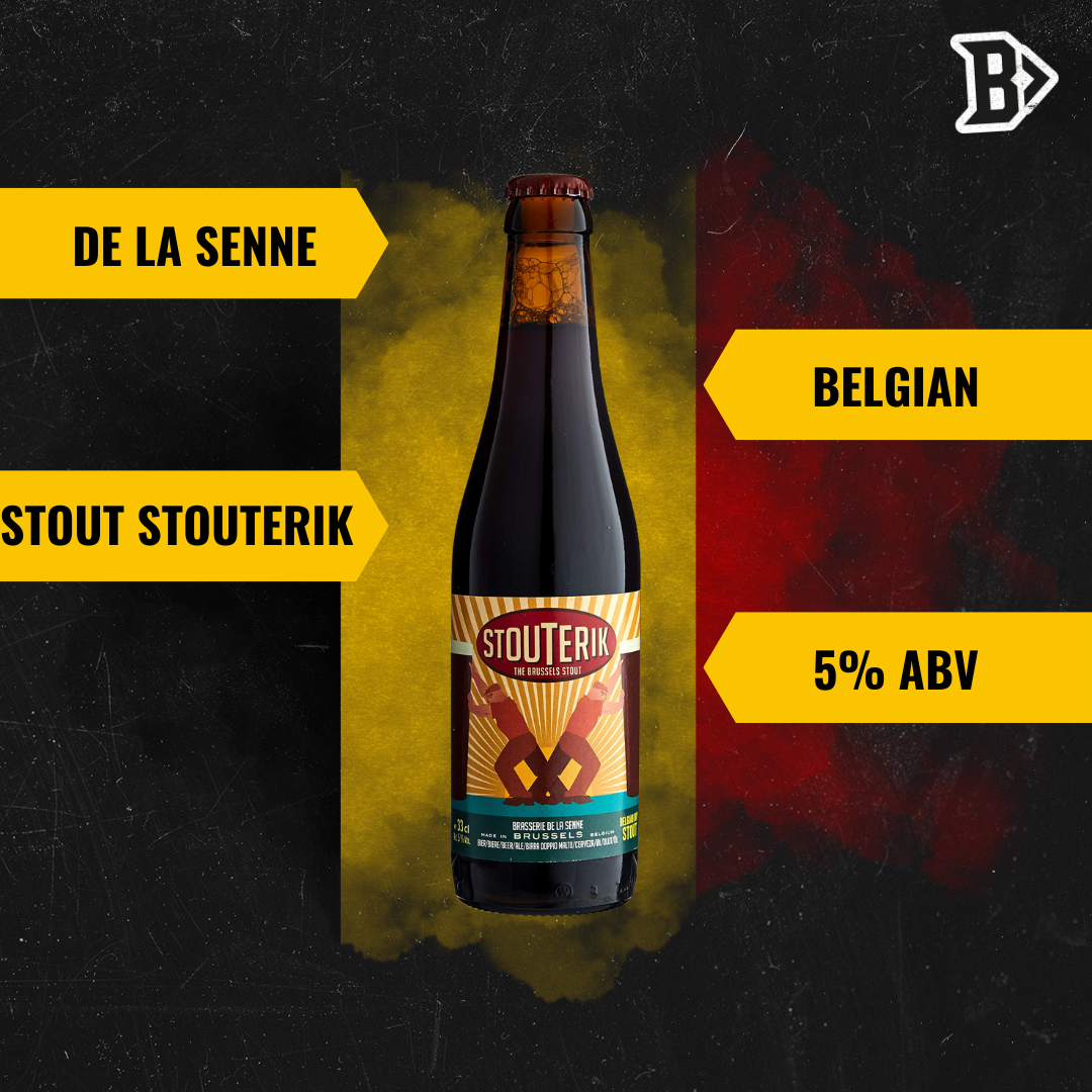 De La Senne Belgian Stout Stouterik 330ml Bottles - 5.0% ABV (12 Pack)