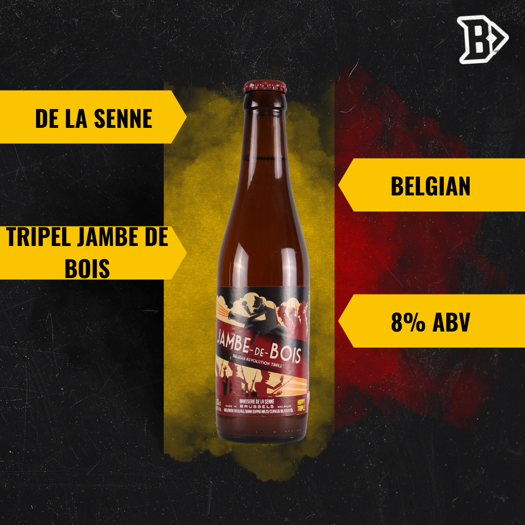 De La Senne Belgian Tripel Jambe De Bois 330ml Bottles - 8.0% ABV (12 Pack)