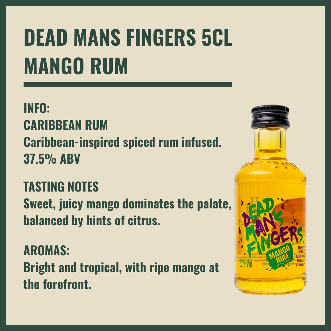 Premium Tiny Bar Dead Mans Rum Miniatures and Mixers Gift Box Set (4 x 5cl)