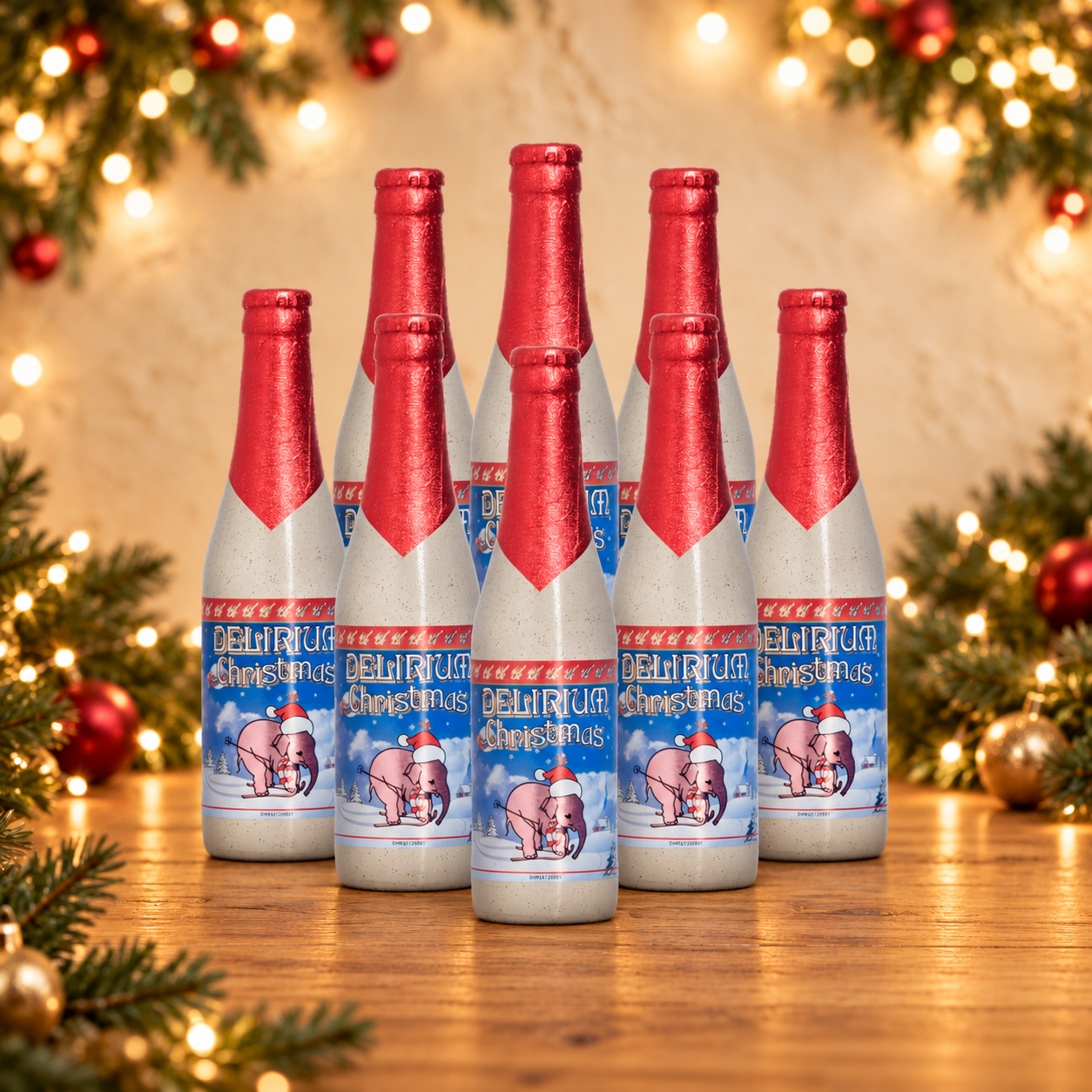 Delirium Christmas Belgian Strong Ale 330ml Bottles - 10.0% ABV (8 Pack)