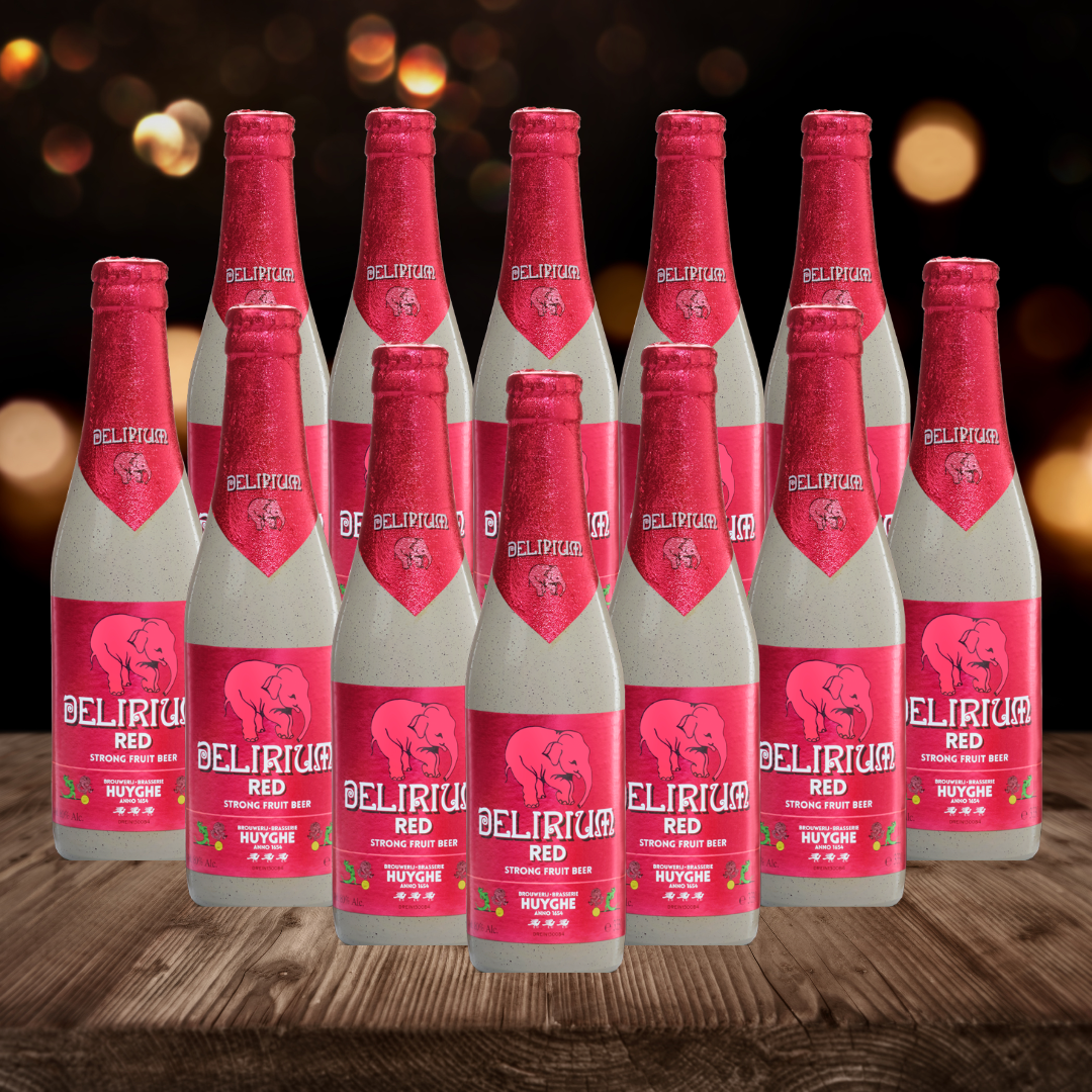 Delirium Red Belgian Strong Ale 330ml Bottles - 8.5% ABV (12 Pack) - BEERHUNTER