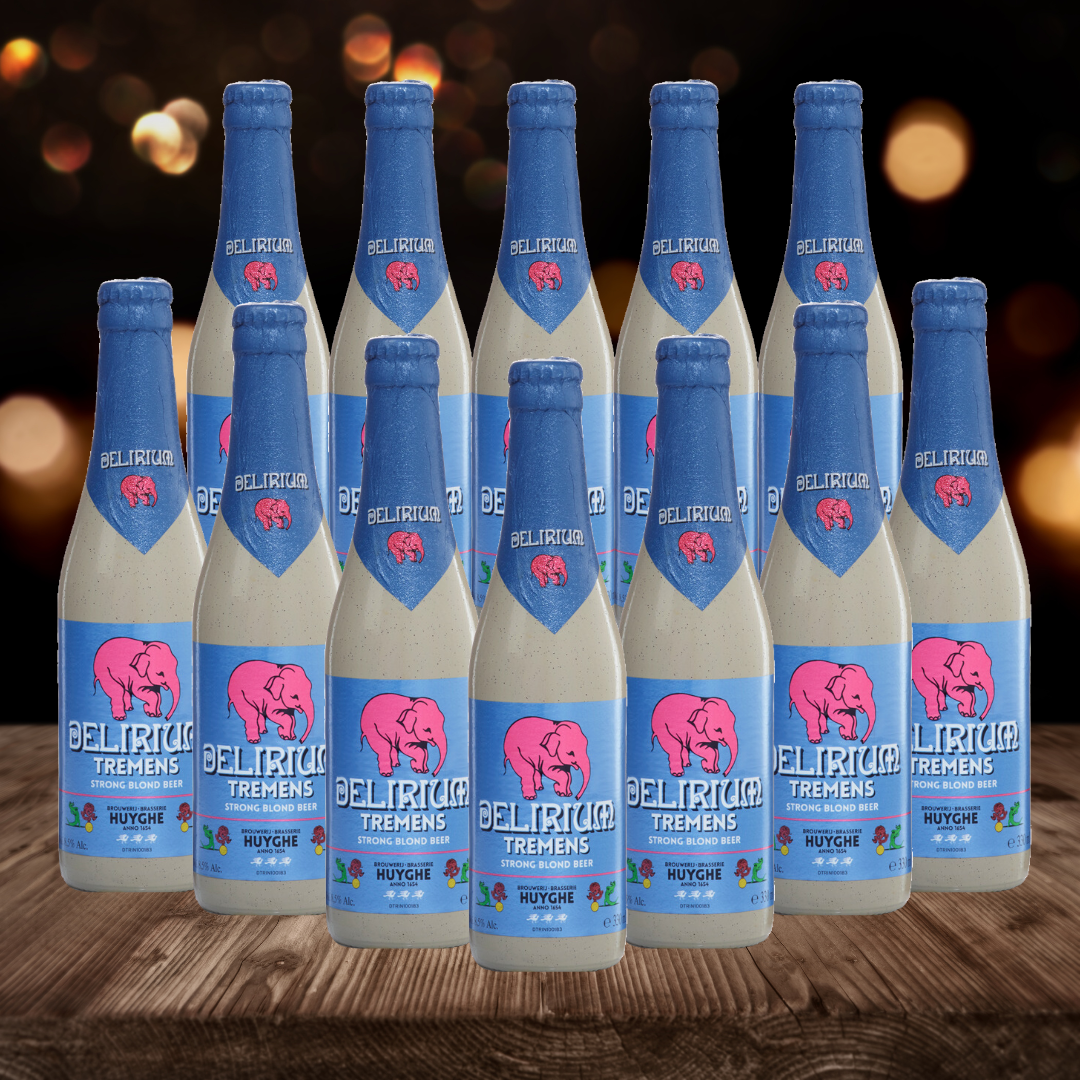 Delirium Tremens Belgian Blonde Strong Ale 330ml Bottles - 8.5% ABV (12 Pack) - BEERHUNTER