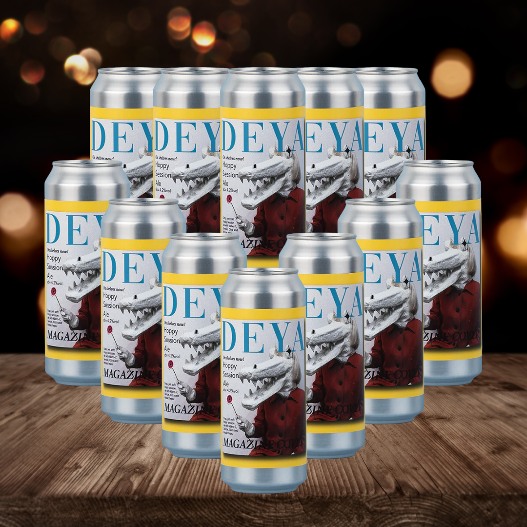 Deya Magazine Cover British Pale Ale 500ml Cans - 4.2% ABV (12 Pack)