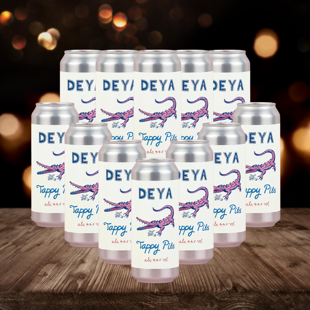 Deya Tappy Pils British Pilsner 500ml Cans - 4.4% ABV (12 Pack)