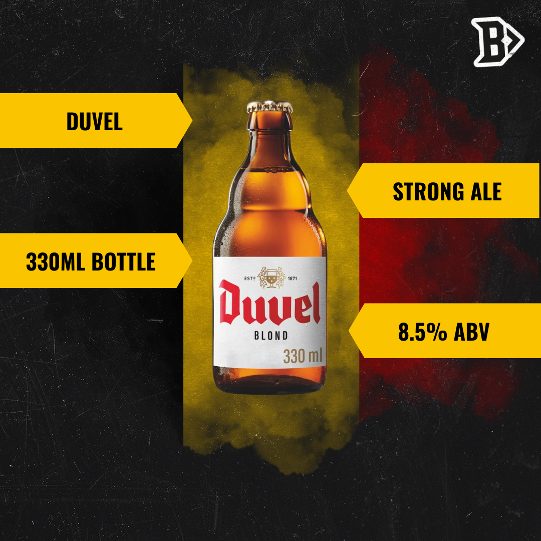 Duvel Belgian Strong Ale 330ml Bottles - 8.5% ABV (12 Pack) - BEERHUNTER