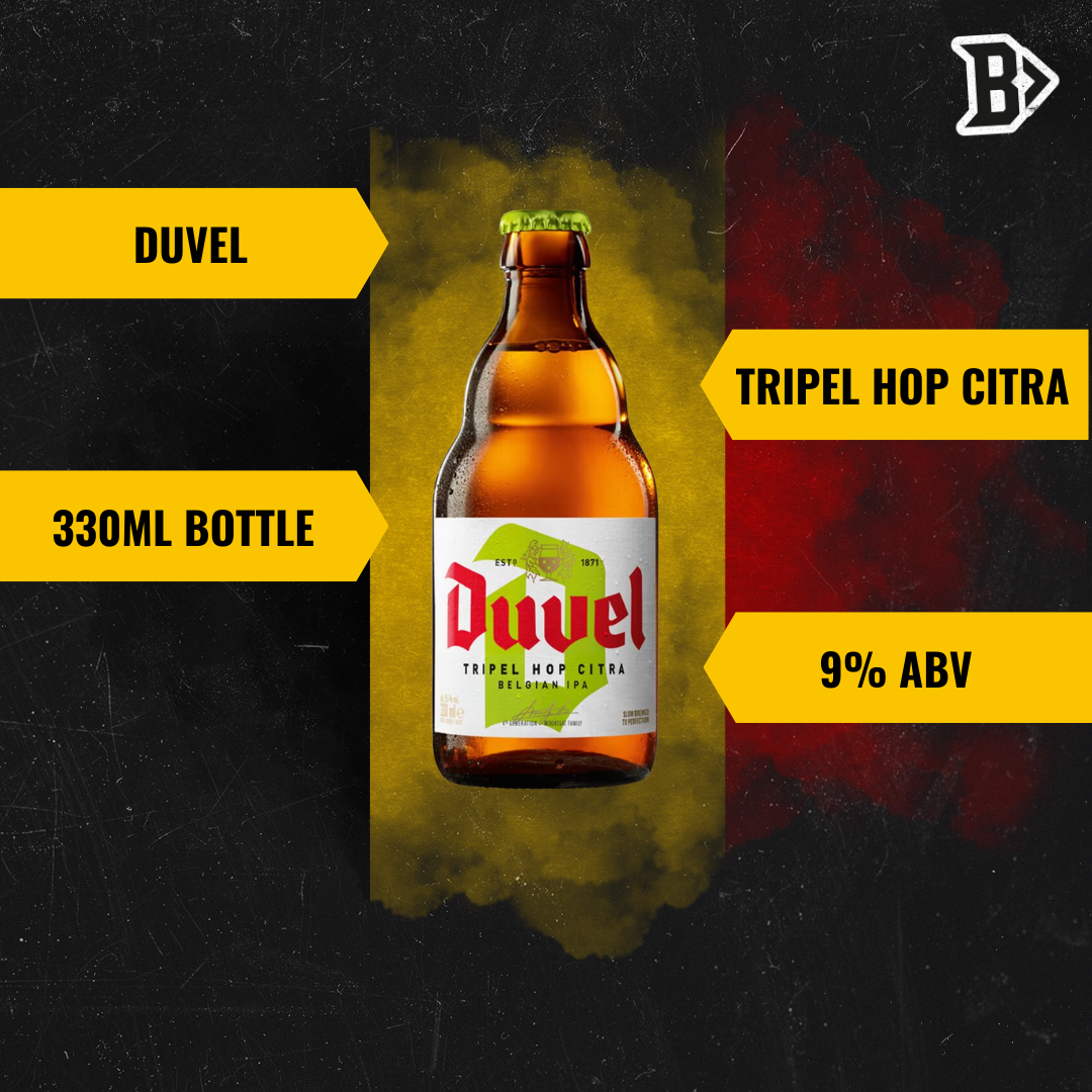 Duvel Belgian Strong Ale Tripel Hop Citra 330ml Bottles - 9.0% ABV - BEERHUNTER