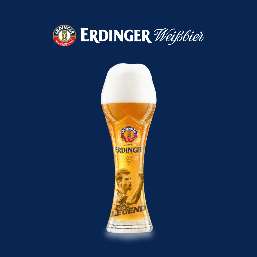 ERDINGER Limited Edition Thomas Müller "The Legend" 0.5L Glass