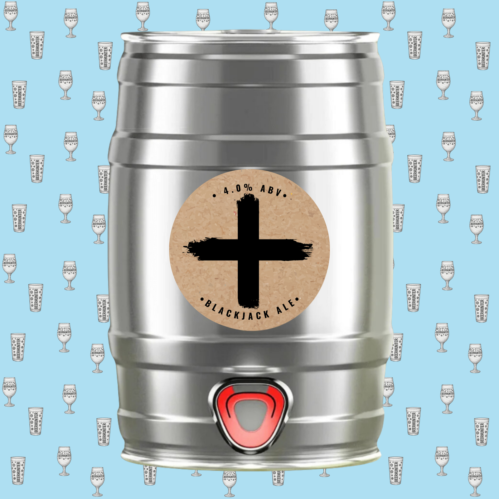 England Mini Keg – 5 Litre Limited Edition Blackjack Brewery Ale (4.0% ABV)