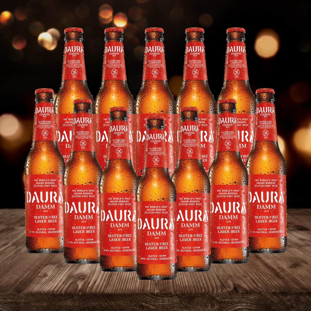 Estrella Daura Gluten Free Lager 330ml Bottles 5.4% ABV (12 Pack) - BEERHUNTER