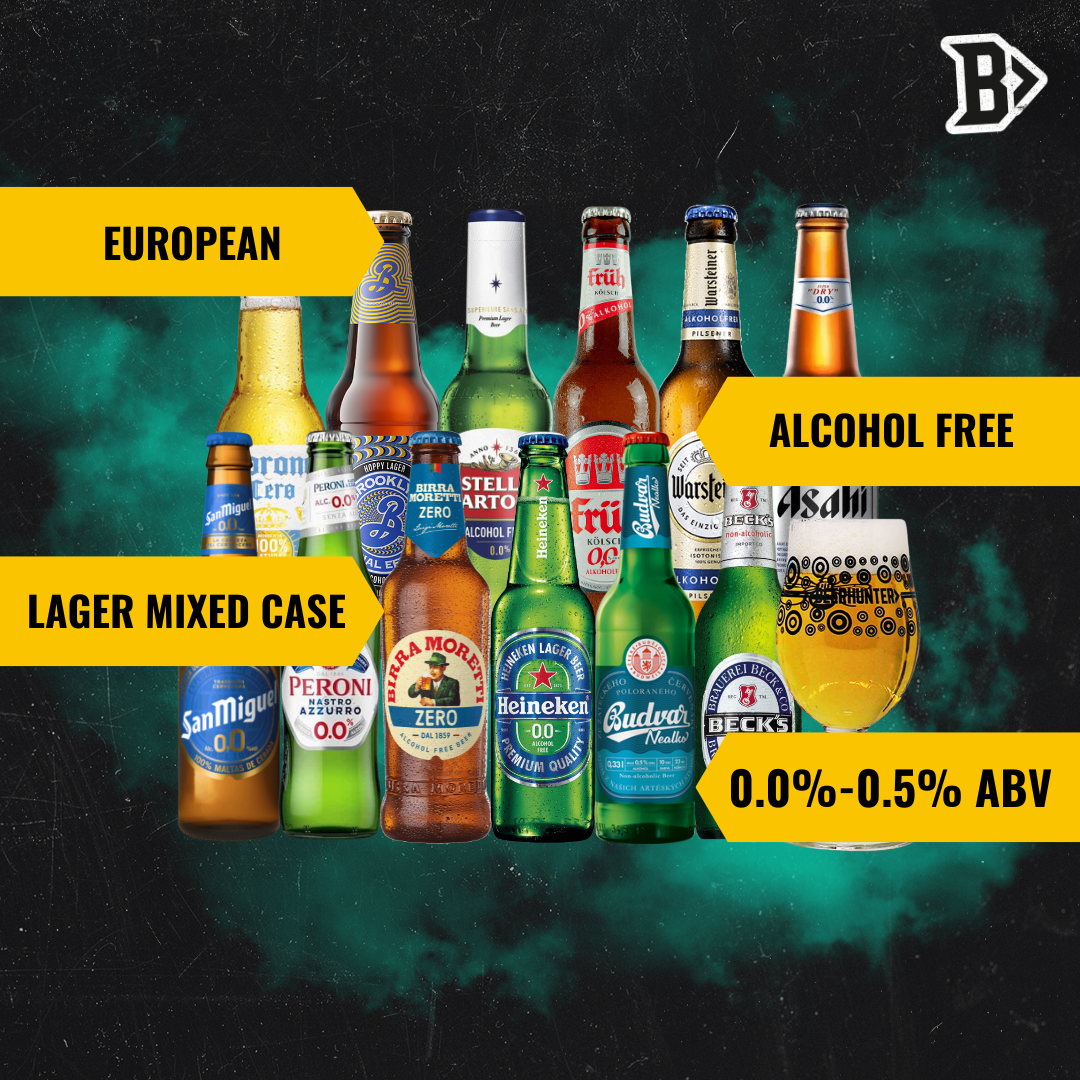 World Low/No Alcohol Free Lager Mixed Beer Selection - (12 Pack)