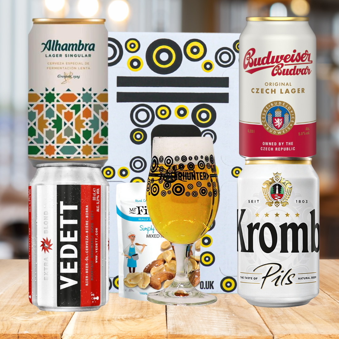 European Lager 4 Can Gift Pack (330ml Cans) - BEERHUNTER