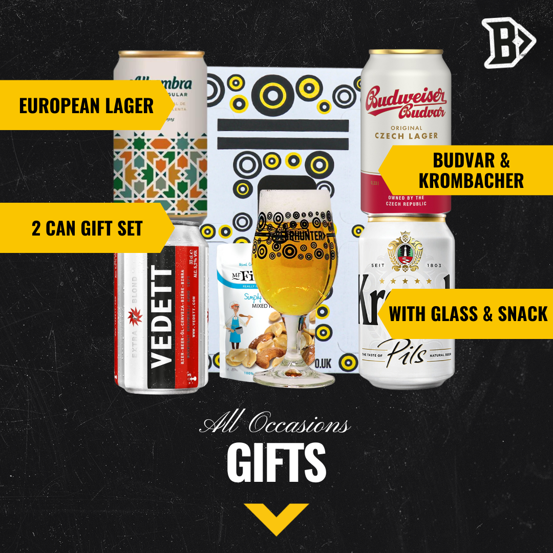 European Lager 4 Can Gift Pack (330ml Cans) - BEERHUNTER