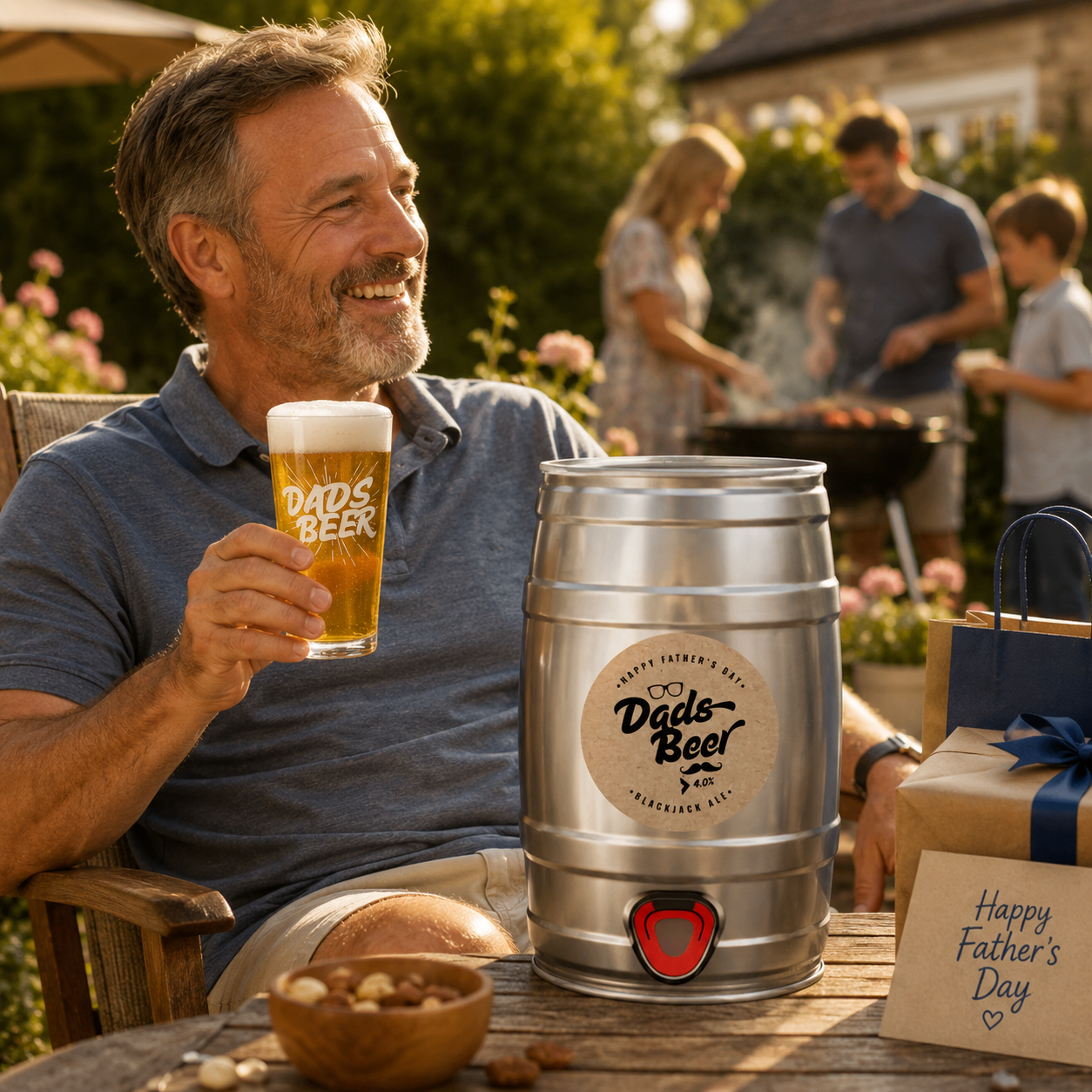 Father's Day Dad's Beer Mini Keg 5 Litre – Limited Edition Blackjack Brewery Ale 4.0% ABV