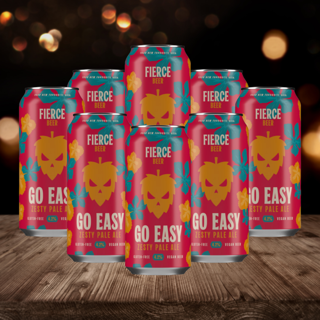 Fierce Beer Session Pale Ale Go Easy 440ml Cans - 4.2% ABV (8 Pack)