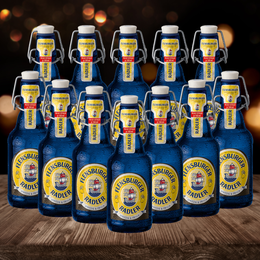 Flensburger German Radler 330ml Bottles – 2.4% ABV (12 Pack) - BEERHUNTER