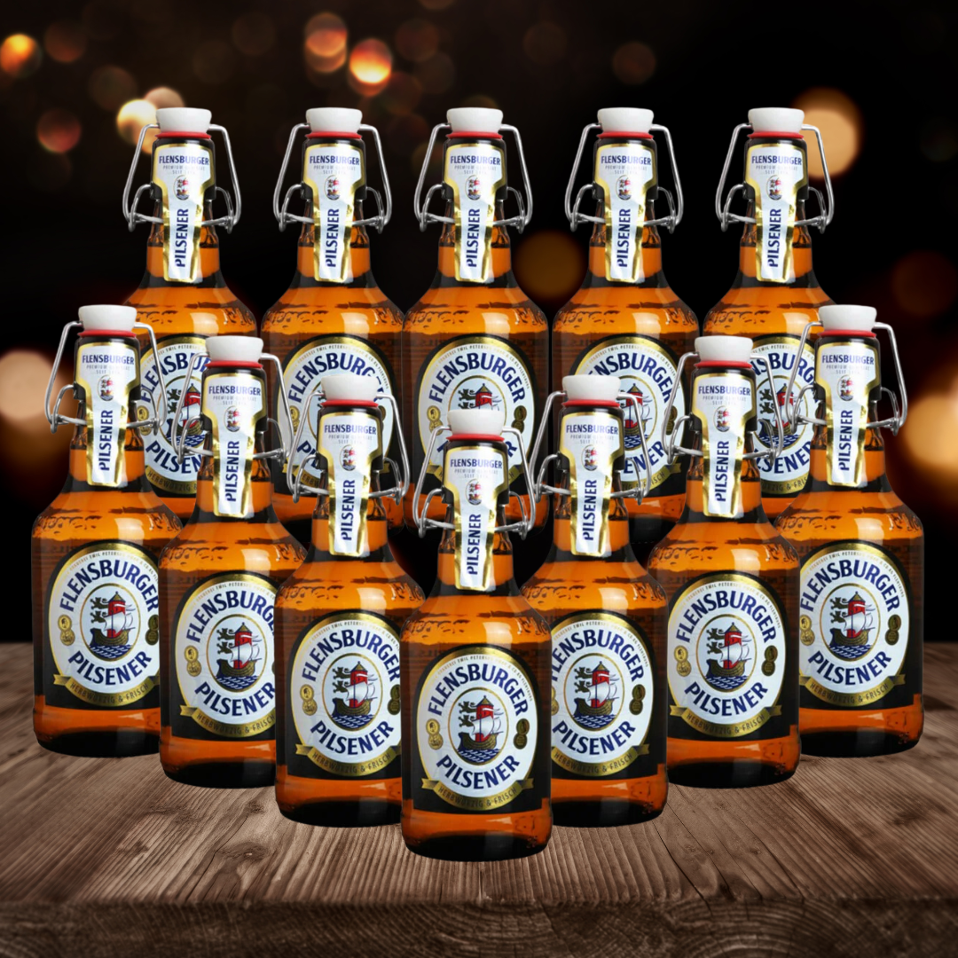 Flensburger Pilsener German Pils 330ml Bottles - 4.8% ABV (12 Pack) - BEERHUNTER