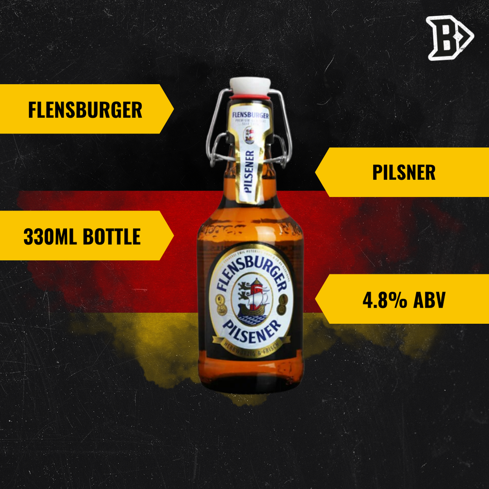 Flensburger Pilsener German Pils 330ml Bottles - 4.8% ABV (Multipack ...