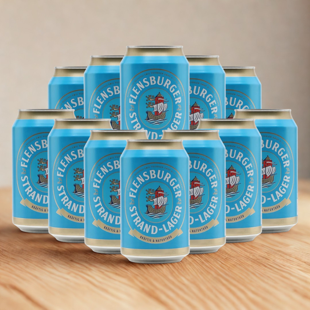 Flensburger German Strand-Lager 330ml Cans - 6.2% ABV (Multipack)