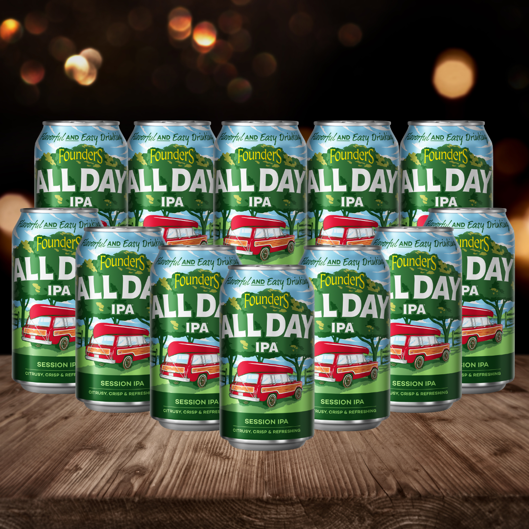 Founders All Day American IPA 355ml Cans - 4.7% ABV (12 Pack) - BEERHUNTER