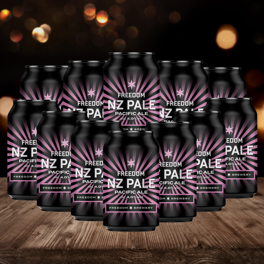 Freedom Brewery NZ Pale Ale British Craft Beer 330ml Cans - 12 Pack (4.0% ABV) - BEERHUNTER