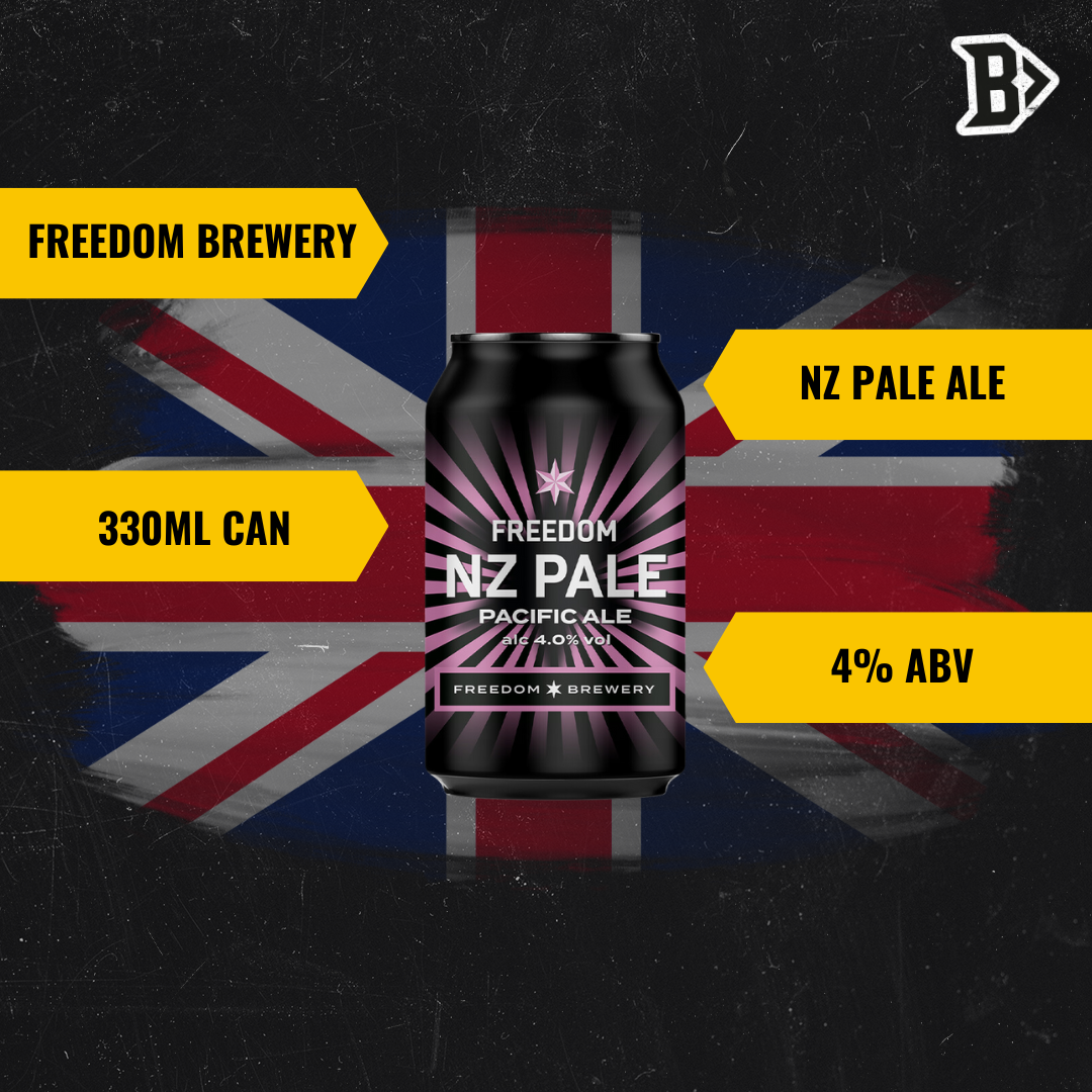 Freedom Brewery NZ Pale Ale British Craft Beer 330ml Cans - 12 Pack (4.0% ABV) - BEERHUNTER