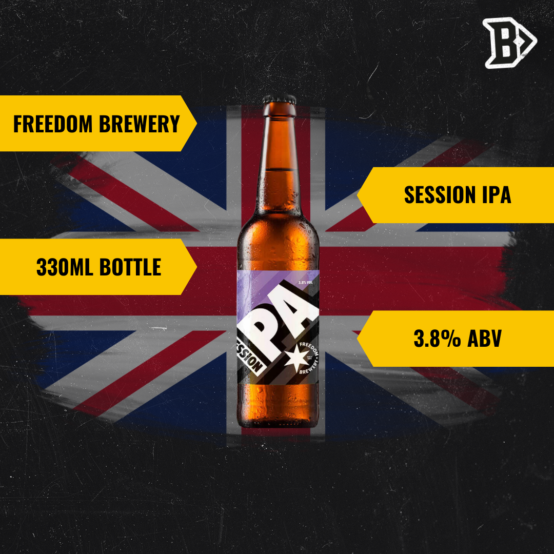 Freedom Brewery Session IPA 330ml Bottle 3.8% ABV (12 Pack) - BEERHUNTER