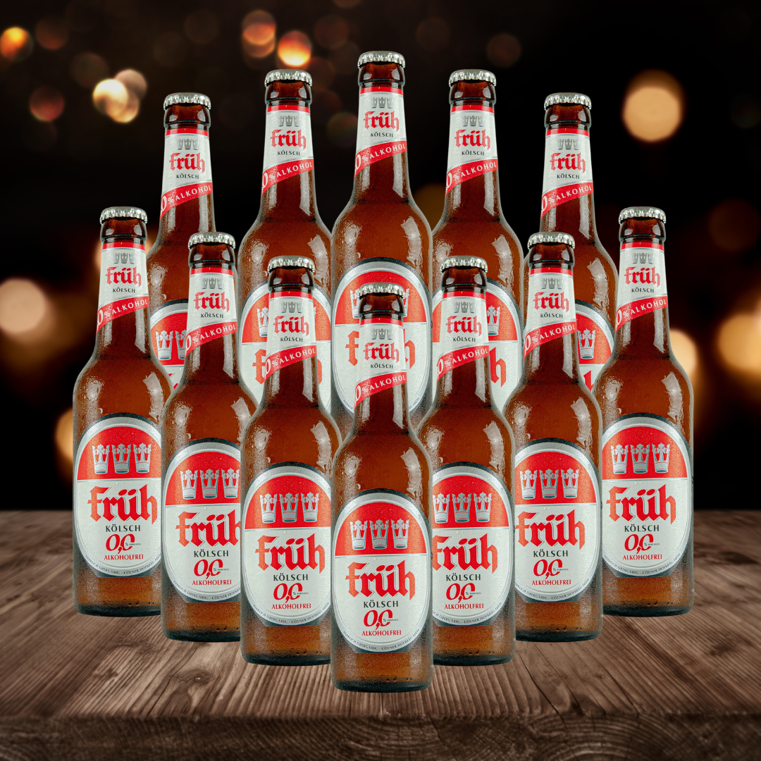 Früh Kölsch 0.0% Alcohol Free Beer 330ml Bottles (12 Pack) - BEERHUNTER