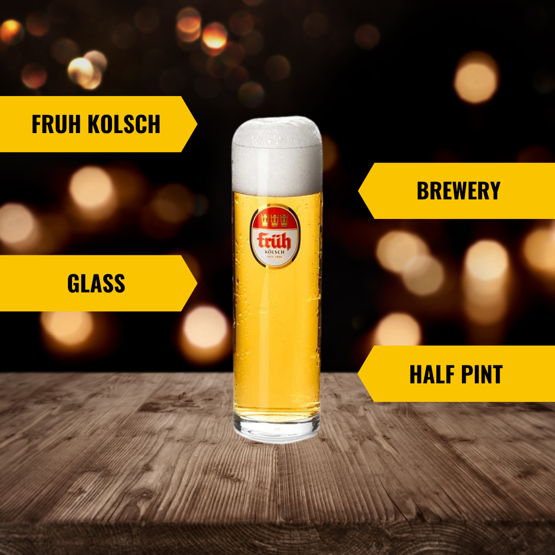 Fruh Kolsch 1/2 Pint Glass - BEERHUNTER