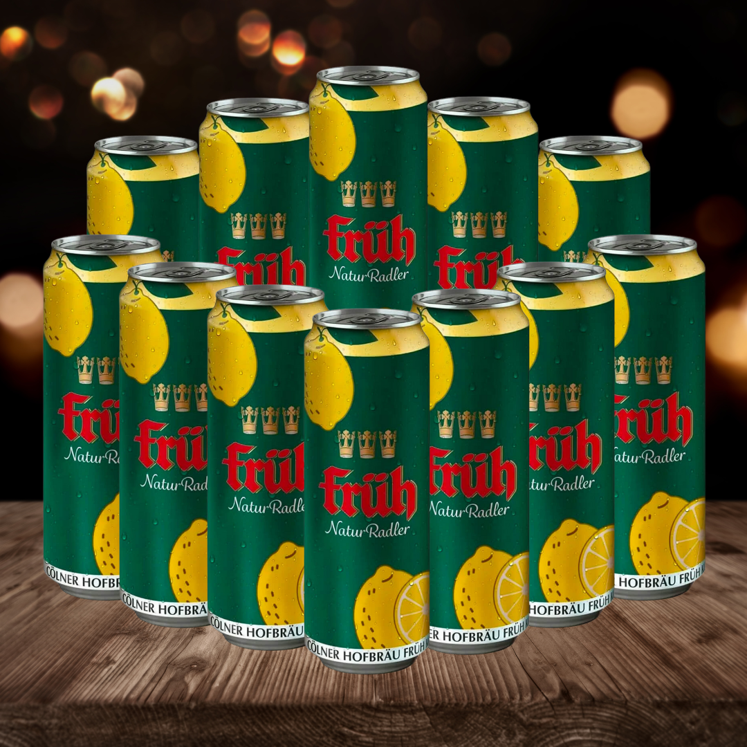 Fruh Kolsch Radler 500ml Cans (12 Pack) - 2.5% ABV - BEERHUNTER